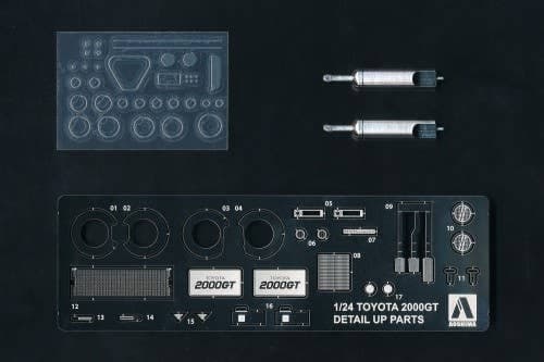 1/24 Toyota MF10 2000GT '69 Detail Up Parts Set