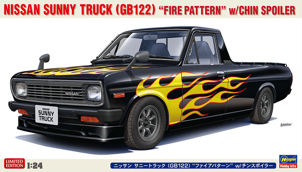 1/24 Nissan Sunny Truck (GB122) Fire Pattern w/Chin Spoiler