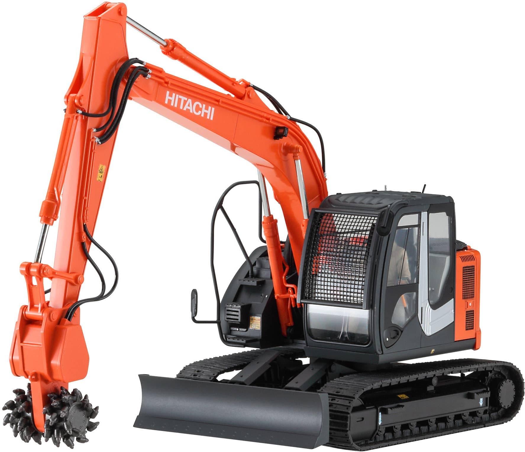 1/35 Hitachi Construction Machinery Hydraulic Excavator ZAXIS135US with Cutter Attachment (Tentative Name)
