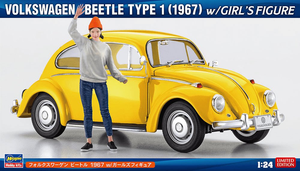 1/24 Volkswagen Beetle 1967 w/Girl Figure