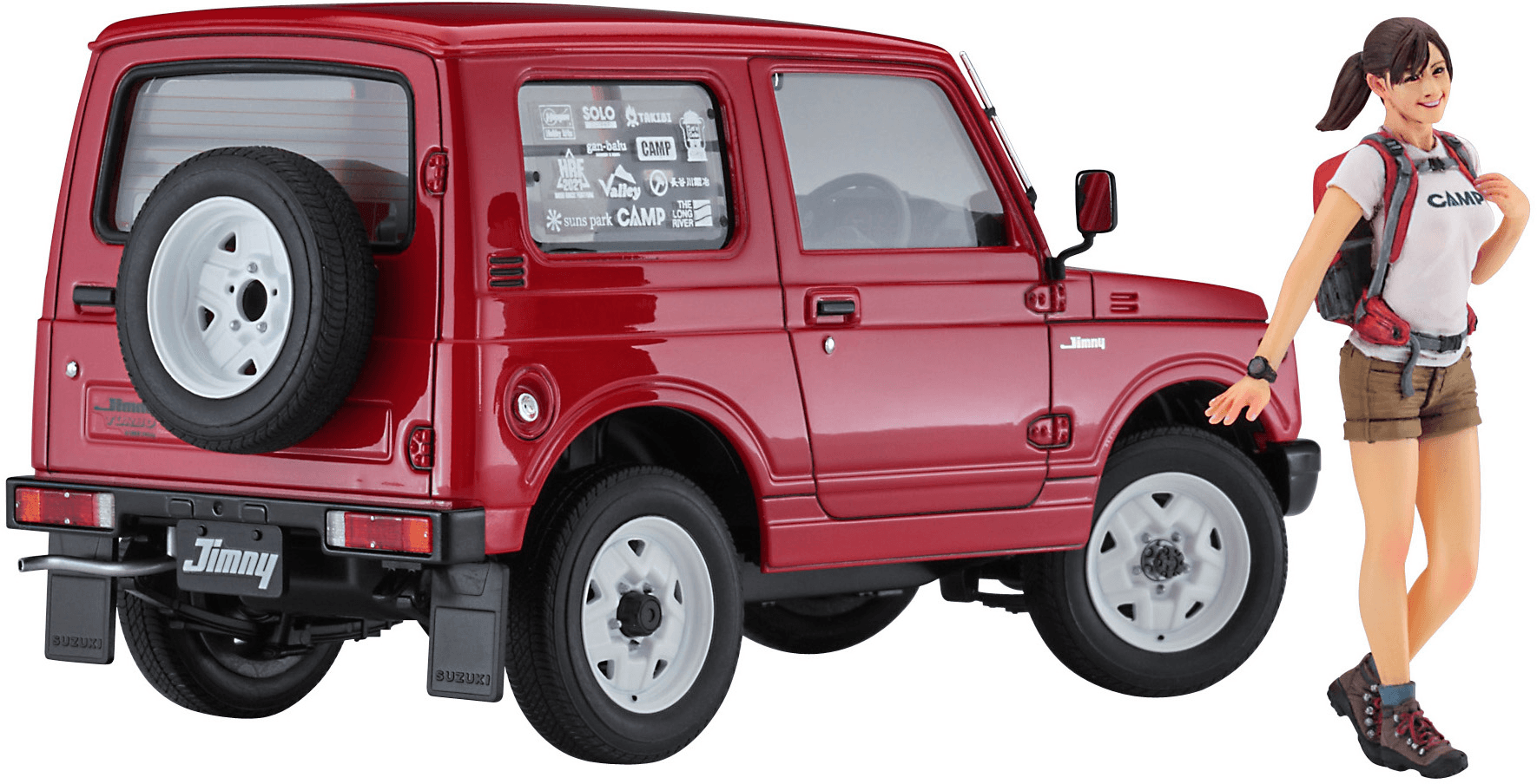 1/24 Suzuki Jimny w/Camp Girl Figure