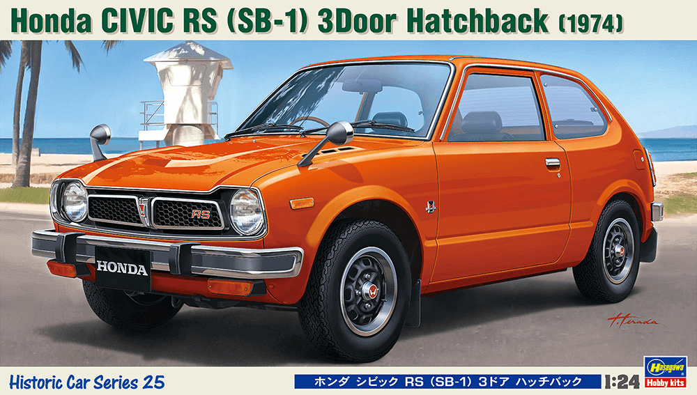 1/24 Honda Civic RS (SB-1) 3-Door Hatchback (1974)
