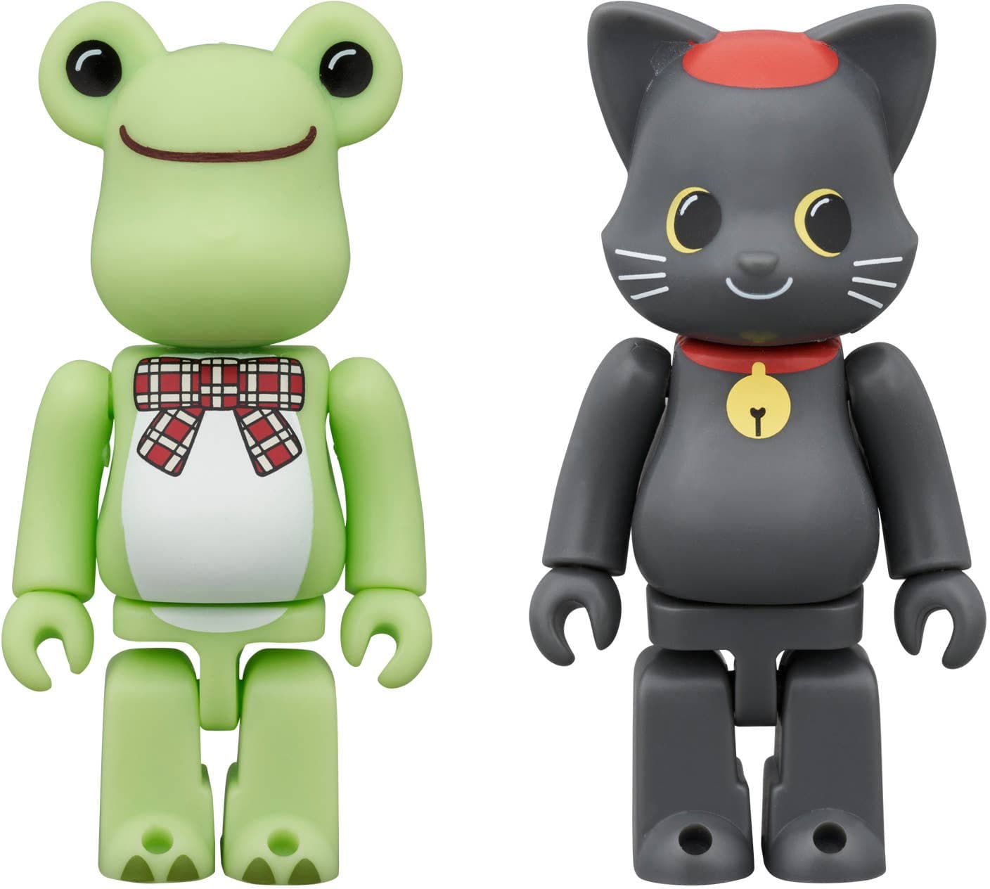 BE@RBRICK Pickles the Frog & NY@BRICK Black Cat Pierre 100% Set of 2