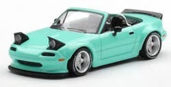 1/64 Pandem Mazda MX-5 (NA) Mint Green (Right-hand drive)