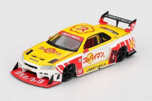 1/64 Nissan LB-ER34 Super Silhouette Supaiman Okinawa (Right-Hand Drive)