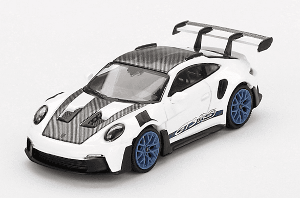 1/64 Porsche 911(992) GT3 RS Weissach Package White W / Indigo Blue (Left Hand Drive)