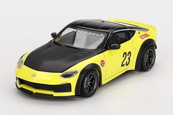 1/64 Nissan Z LB NATION WORKS Ikazuchi Yellow (Left-hand drive)