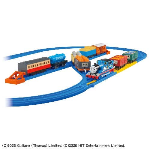PLARAIL Let's Play with Thomas! Full of freight cars & rail set