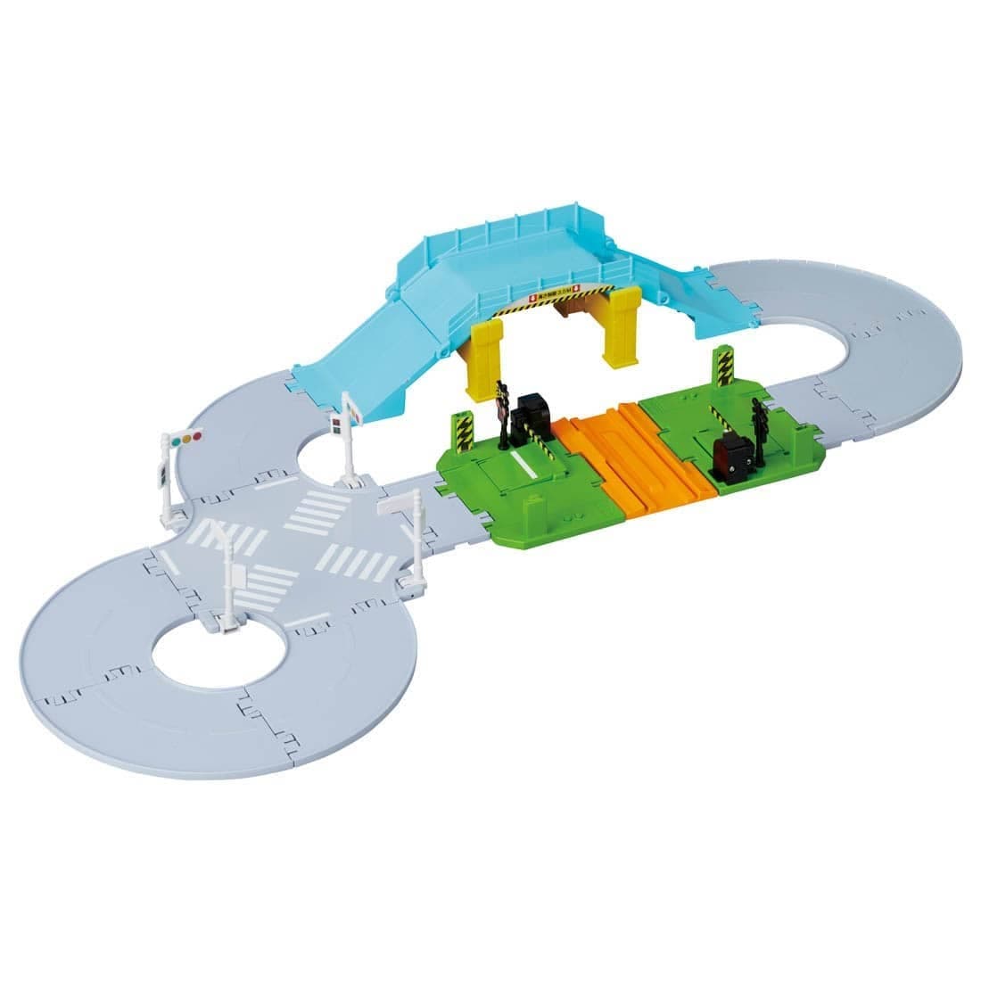 Tomica Town Railroad Crossing / Overpass / Intersection Set