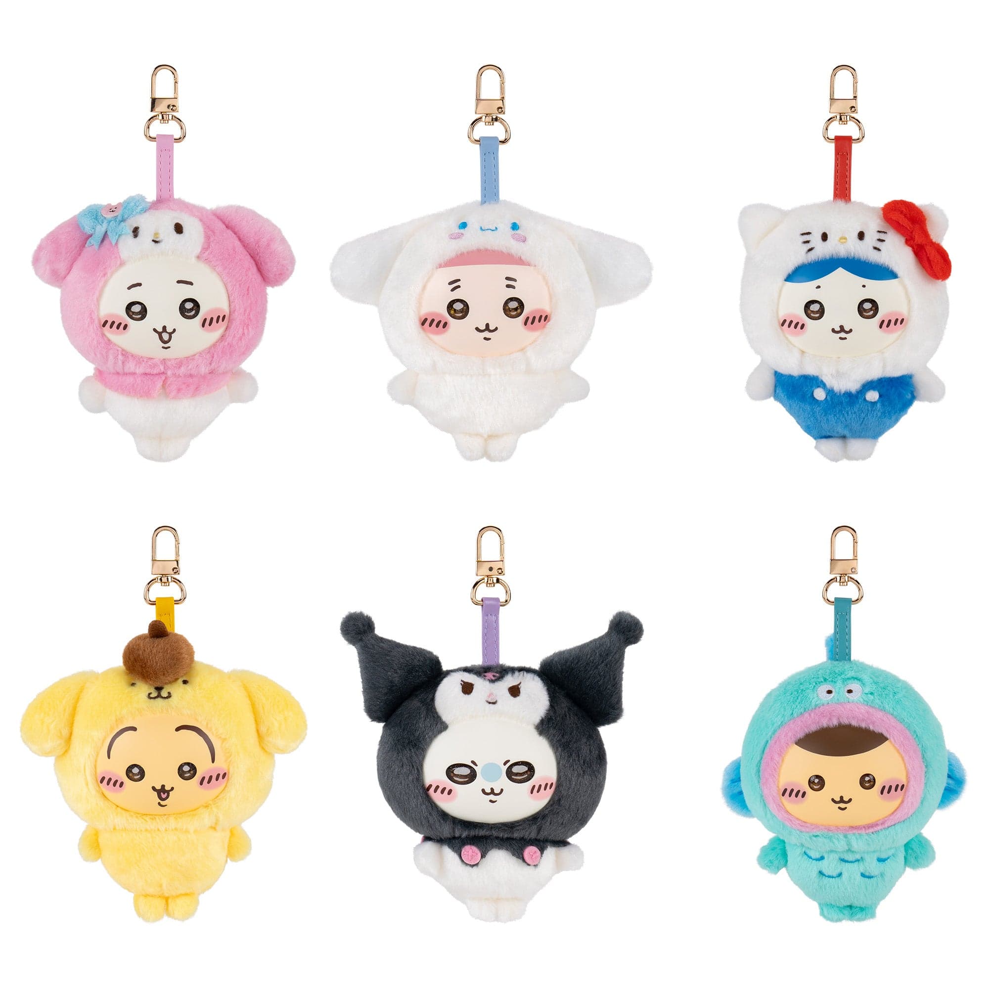 Chiikawa x Sanrio 6-Inch Kiramekko Plush with Vinyl Face