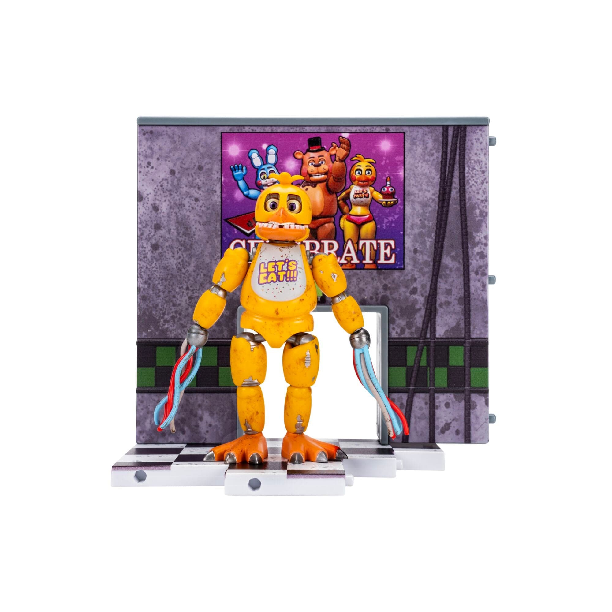 Five Nights at Freddy's 5-Inch Withered Chica Office Set
