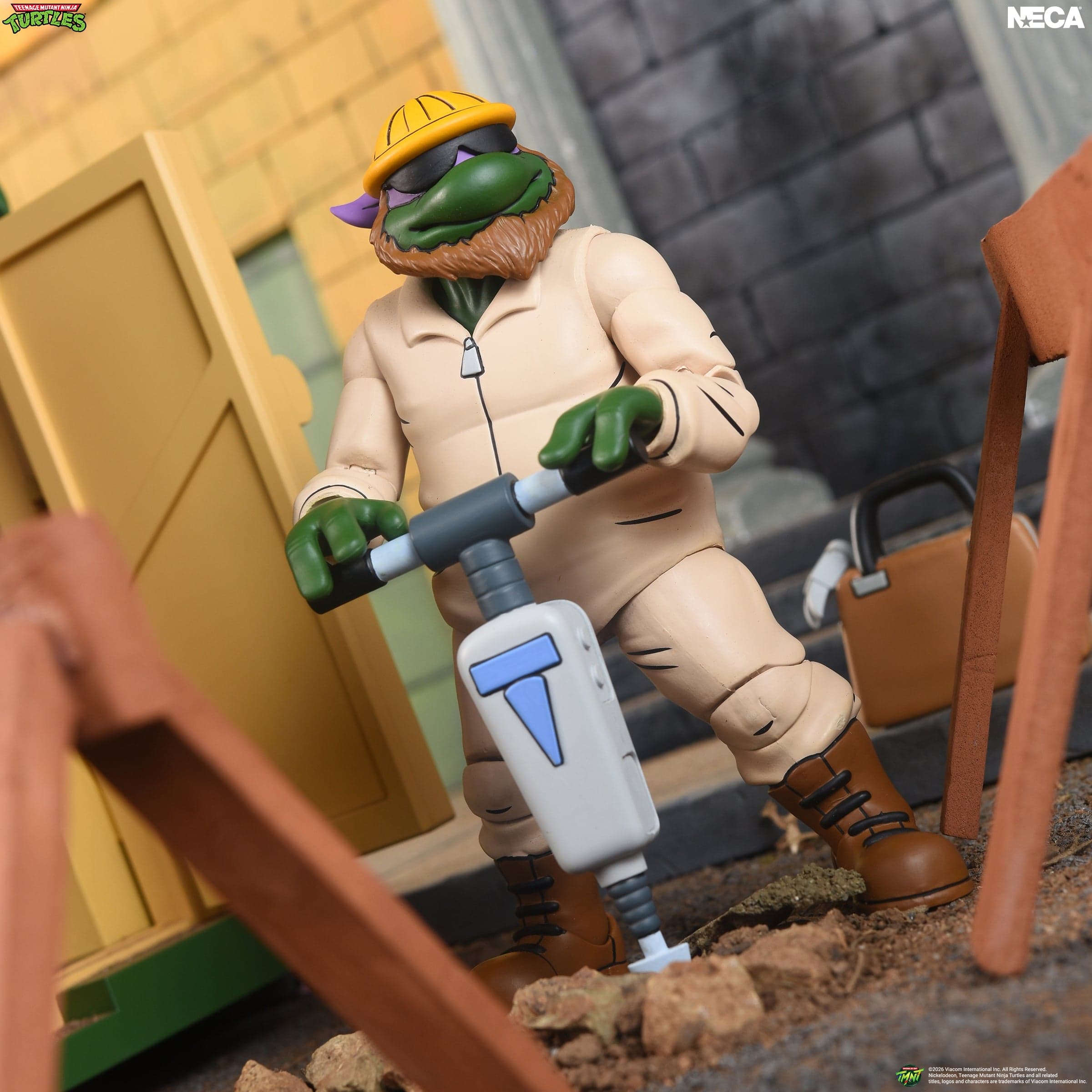 Teenage Mutant Ninja Turtles (1987 Cartoon) - Construction Donatello 7" Scale Action Figure (PRE-ORDER)