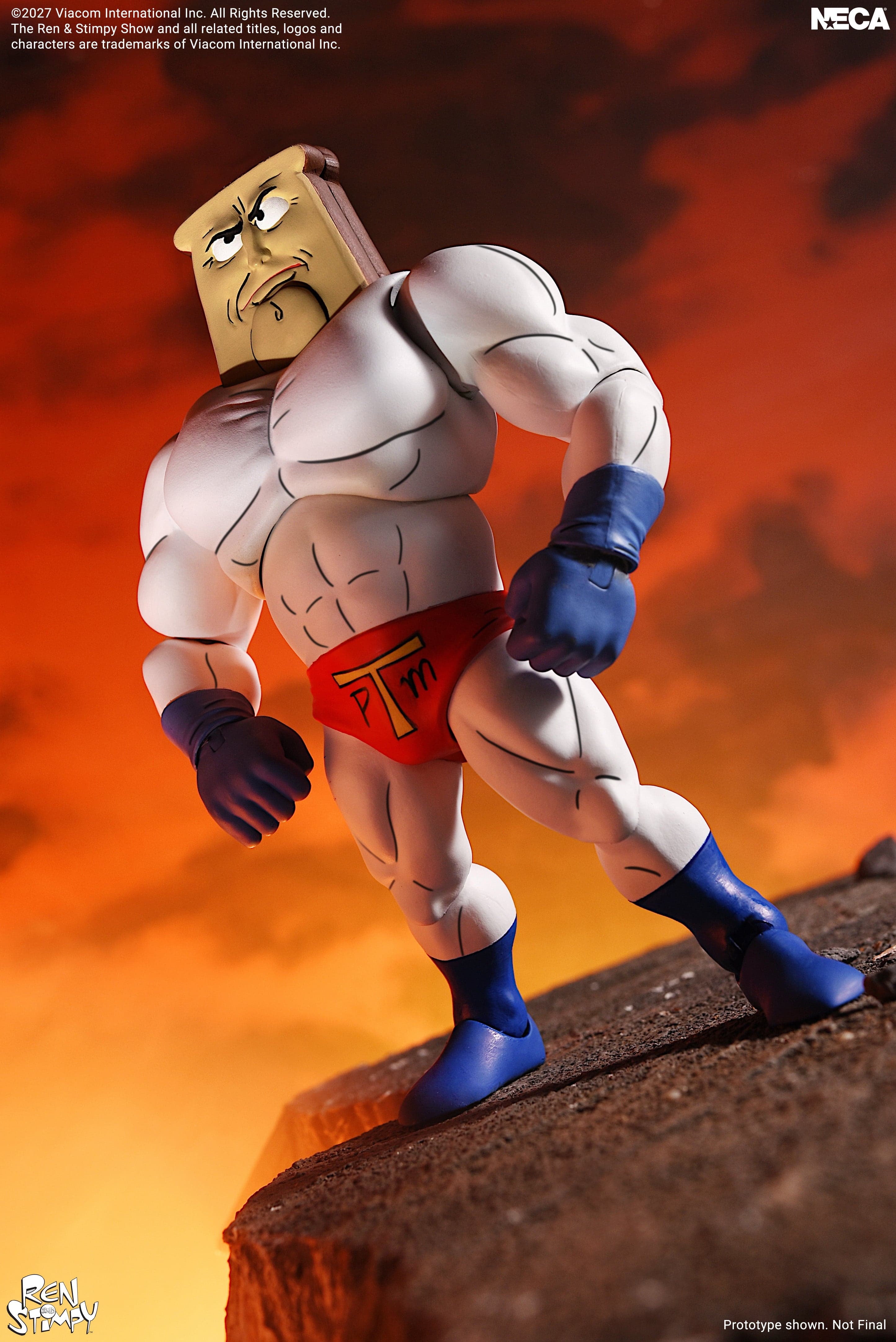 The Ren & Stimpy Show - Ultimate Powdered Toast Man 7" Scale Action Figure (PRE-ORDER)