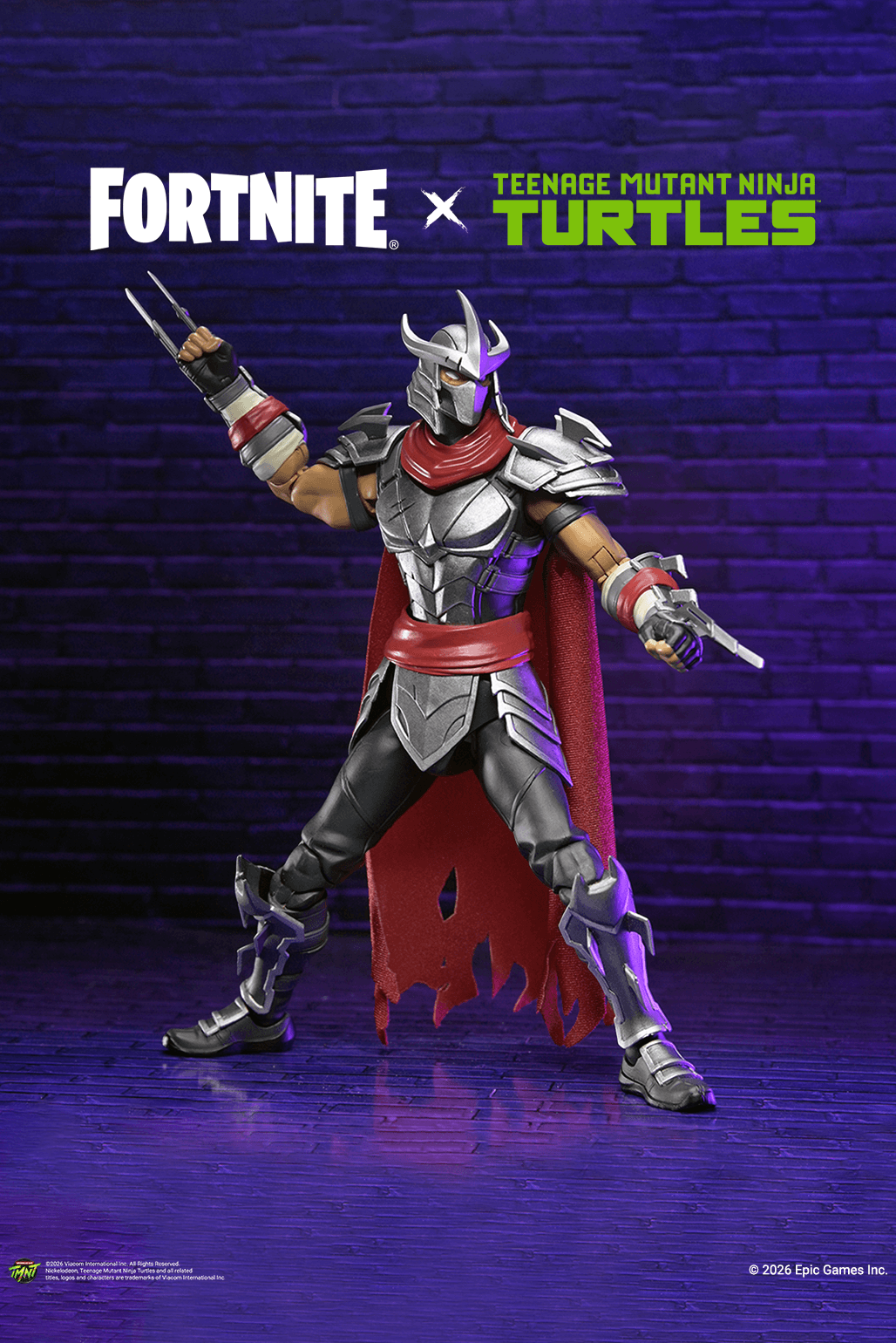 Fortnite x Teenage Mutant Ninja Turtles - Shredder 7” Scale Action Figure (PRE-ORDER)