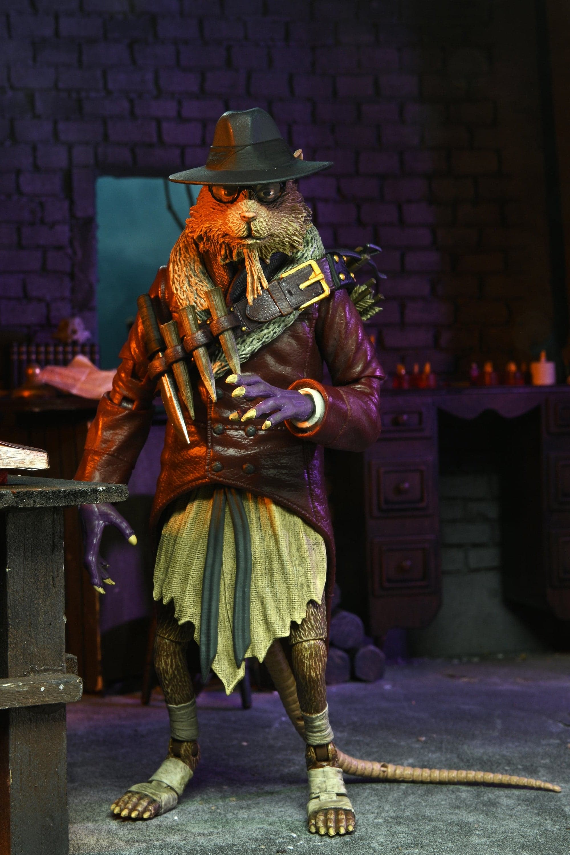 Universal Monsters x Teenage Mutant Ninja Turtles - 7” Scale Action Figure - Splinter as Van Helsing