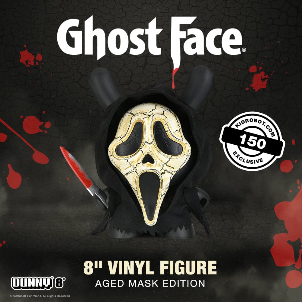 Ghost Face 8" Dunny Vinyl Art Figure - Aged Mask Edition (Limited Edition to 150)