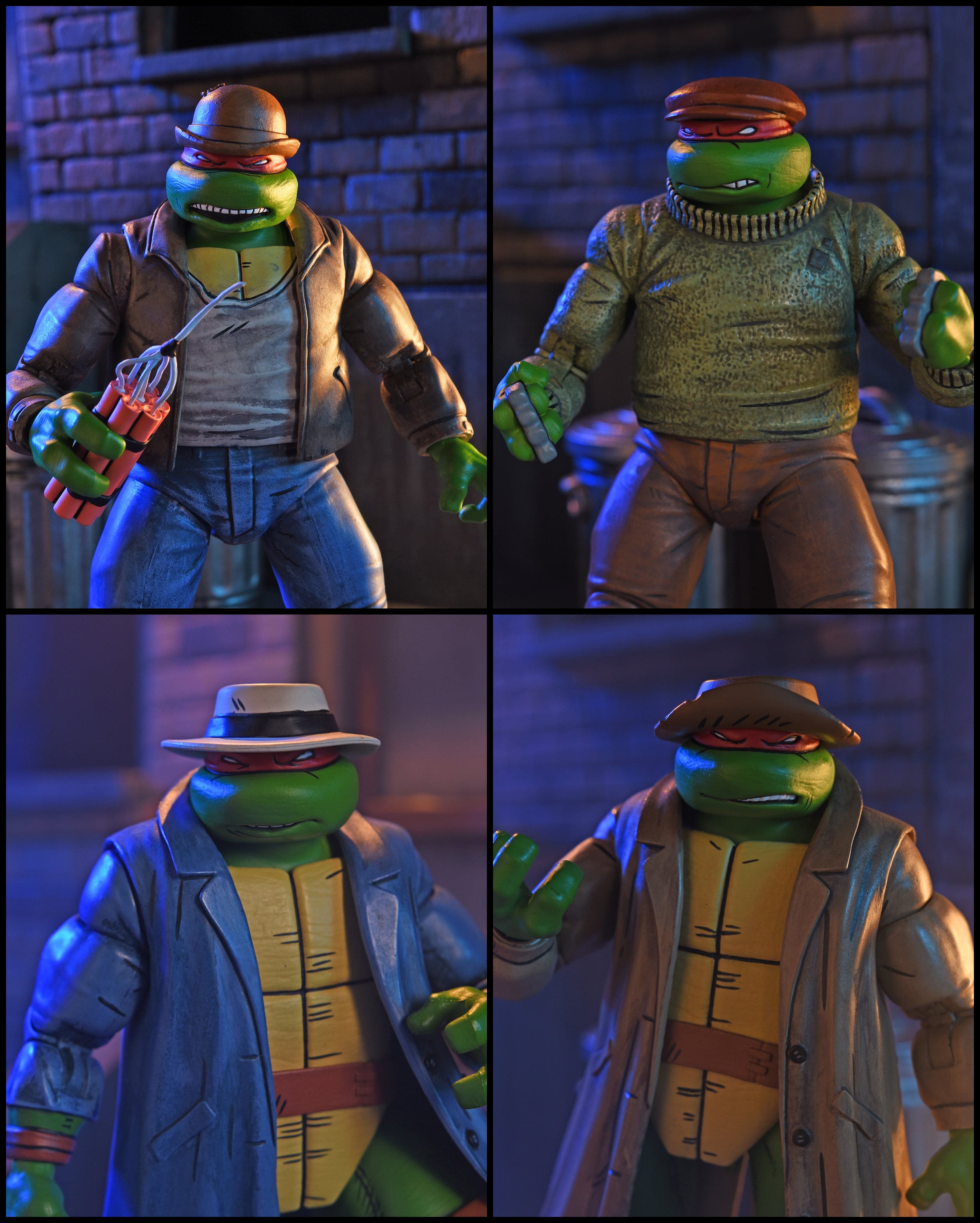 Teenage Mutant Ninja Turtles (Mirage Comics) - Gangster Turtles 7” Scale Action Figure 4-Pack