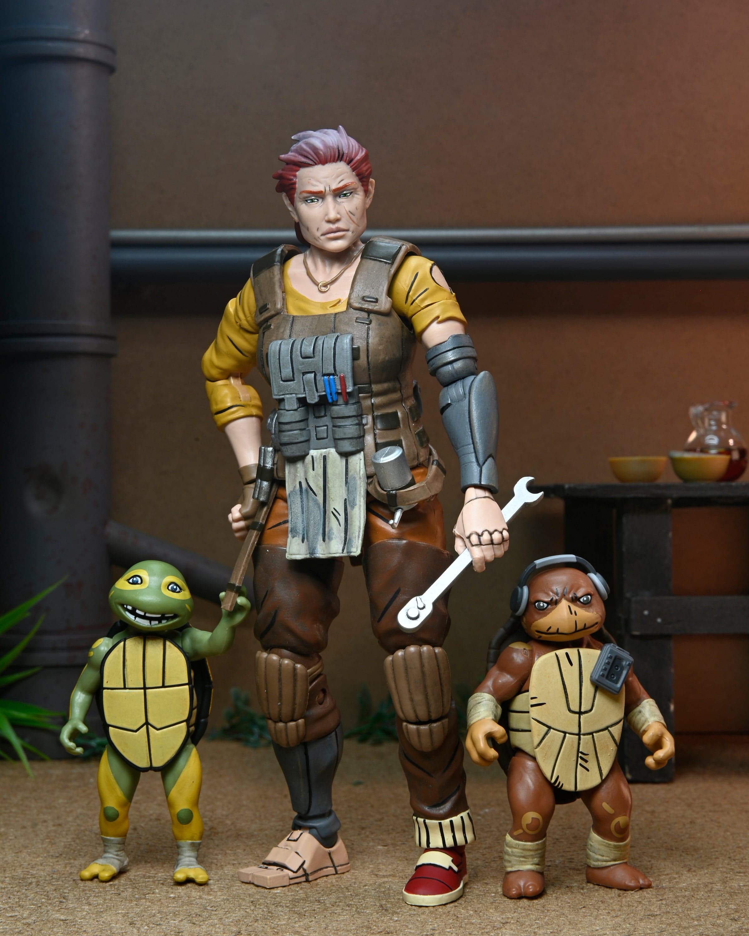 Teenage Mutant Ninja Turtles (The Last Ronin - The Lost Years) - Grammy April with Baby Yi & Moja 7” Scale Action Figures