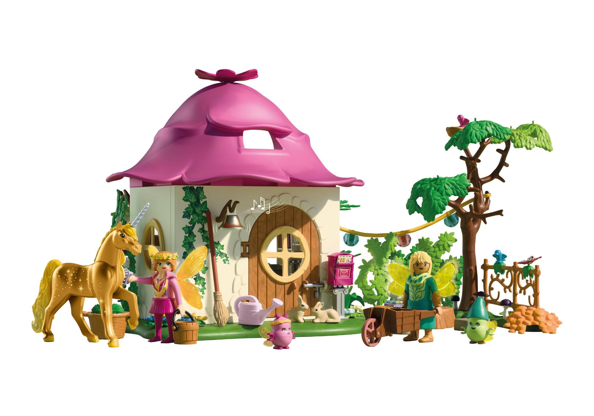 Cozy Fairy Home with Golden Unicorn
