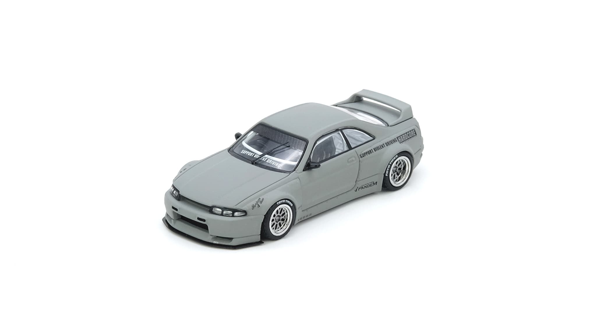 NISSAN SKYLINE GT-R (R33) PANDEM / ROCKET BUNNY Cement Grey Matte