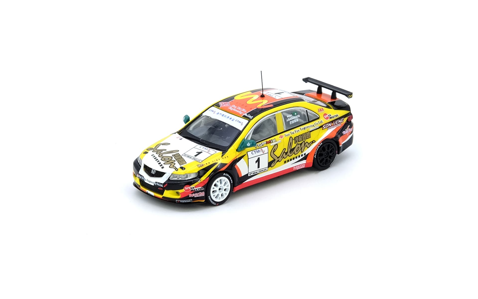 Honda Accord Euro-R (CL7) #1 Macau Grand Prix CTM Cup 2012 J. Badaraco - MGP 2020 Special Edition