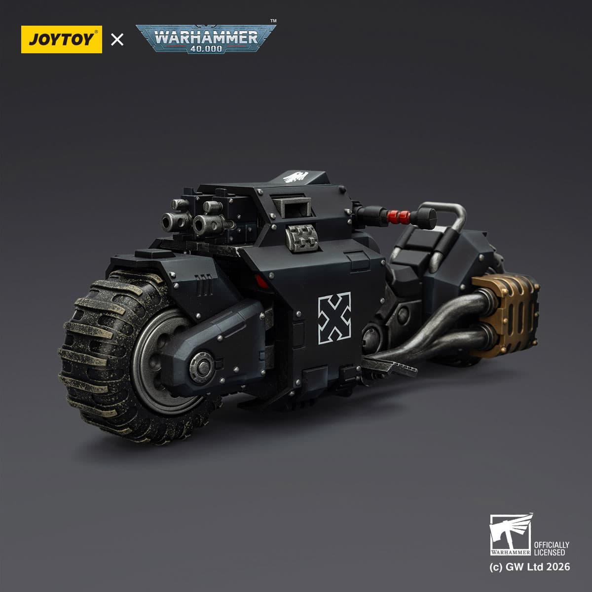 Raven Guard Raider-pattern Combat Bike with twin-linked bolt rifles