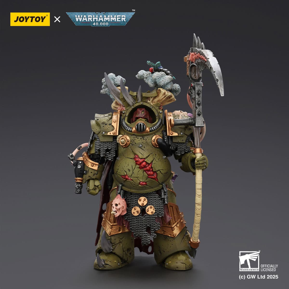 Death Guard Deathshroud Terminator 1 with Manreaper and Plaguespurter Gauntlet