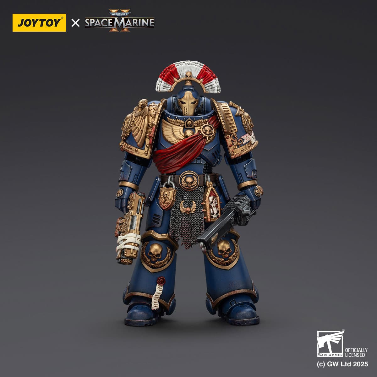 Ultramarines Relic Secundus Armour with Artificer Bolt Rifle,Chainsword and Bolt Pistol