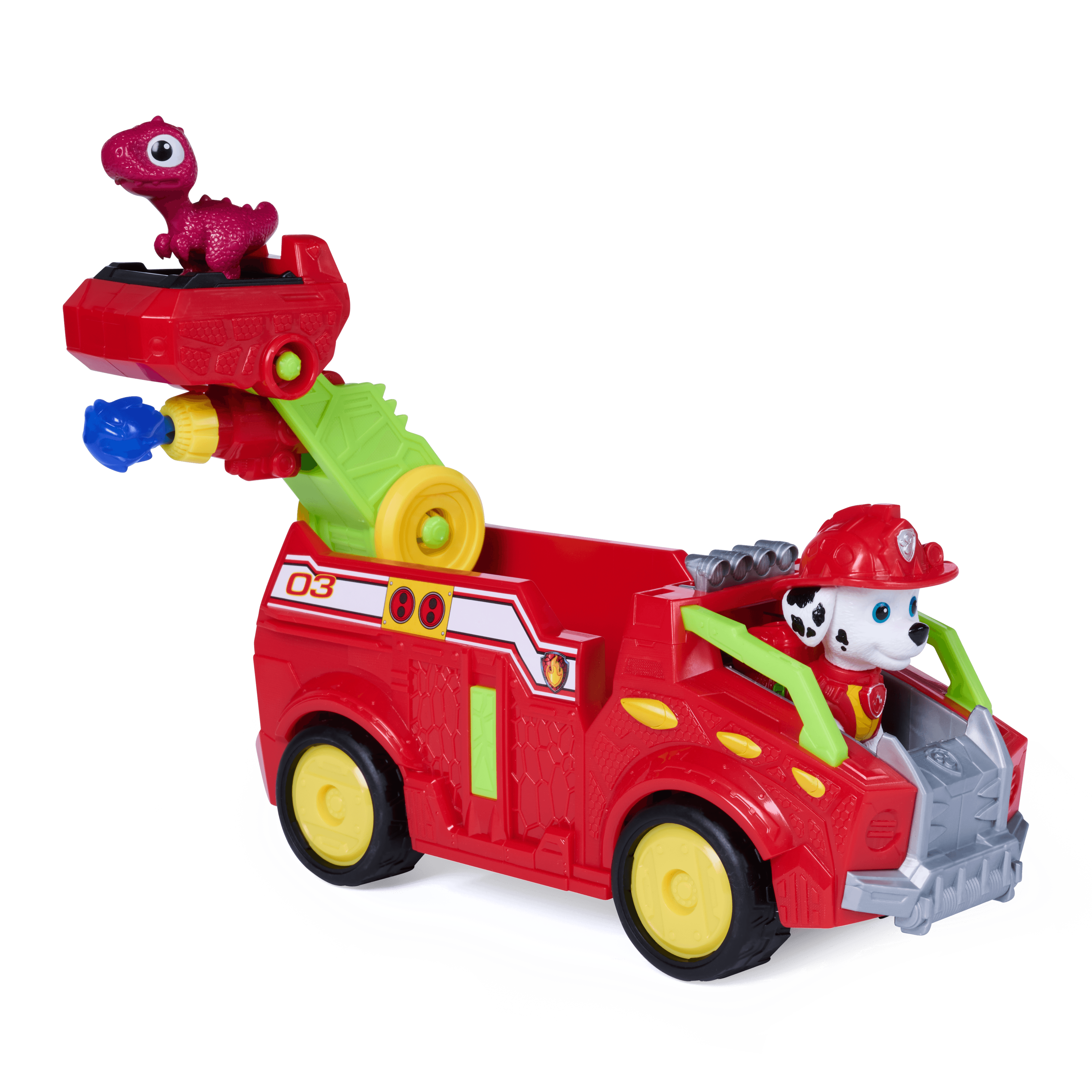PAW Patrol: The Dino Movie Marshall Dino Rescue Firetruck