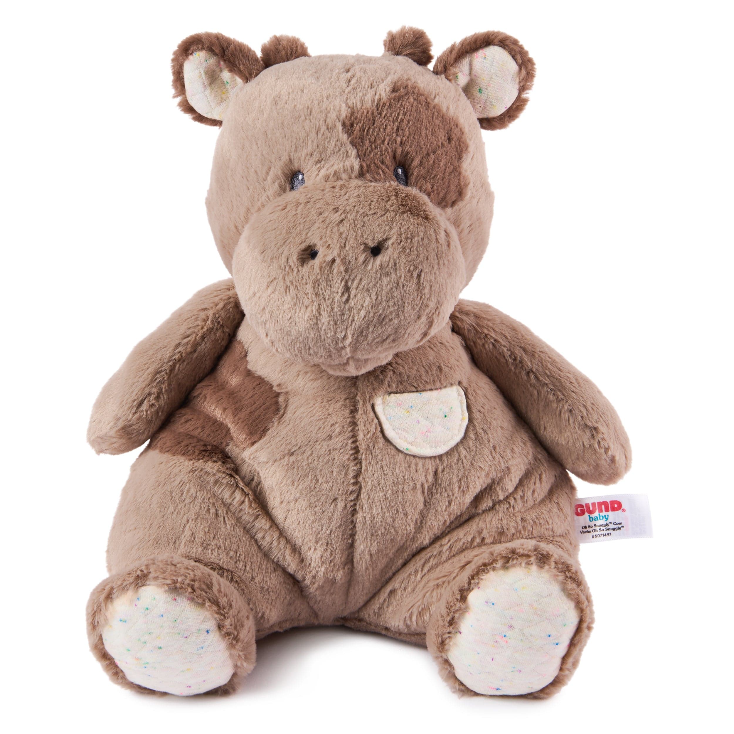 Oh So Snuggly Cow Plush, 12.5 in