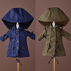 Harmonia humming Special Outfit Series: Mod Coat (Navy/Khaki) Designed by SILVER BUTTERFLY