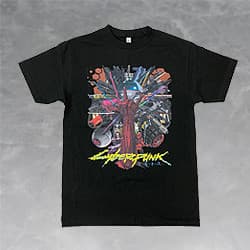 Cyberpunk 2077 x Kosuke Kawamura T.A.A. Collage T-Shirt (Black)