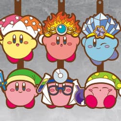 Kirby Transforming Rubber Straps (Beam Ver. / Fire Ver. / Ice Ver. / Sword Ver. / Doctor Ver. / Sleep Ver.)