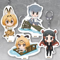 Kemono Friends Nendoroid Plus Acrylic Keychain Set: Savanna Area & Jungle Area