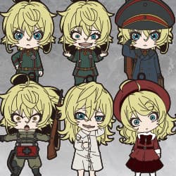Saga of Tanya the Evil Nendoroid Plus Collectible Rubber Straps