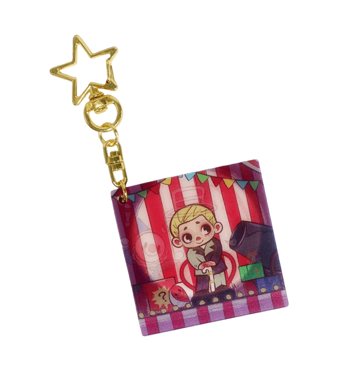NOOK NIGHT SERIES LENTICULAR KEYCHAIN - NEON ARTIST