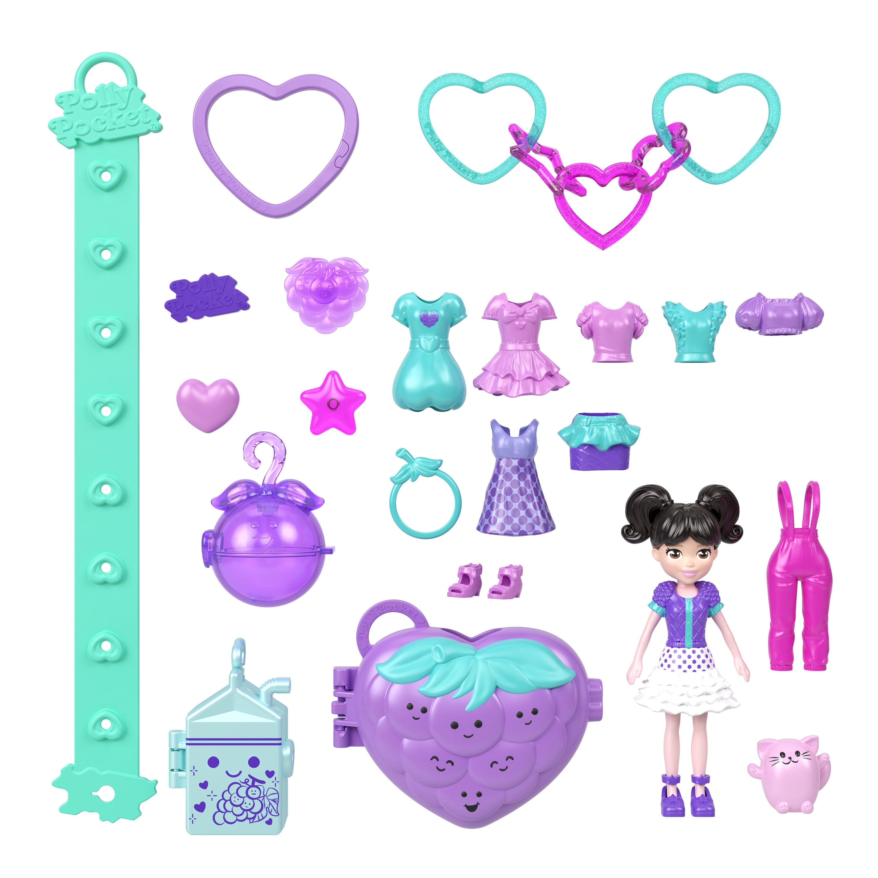 Polly Pocket Core Conjunto de Brinquedo Pulseira com Charms