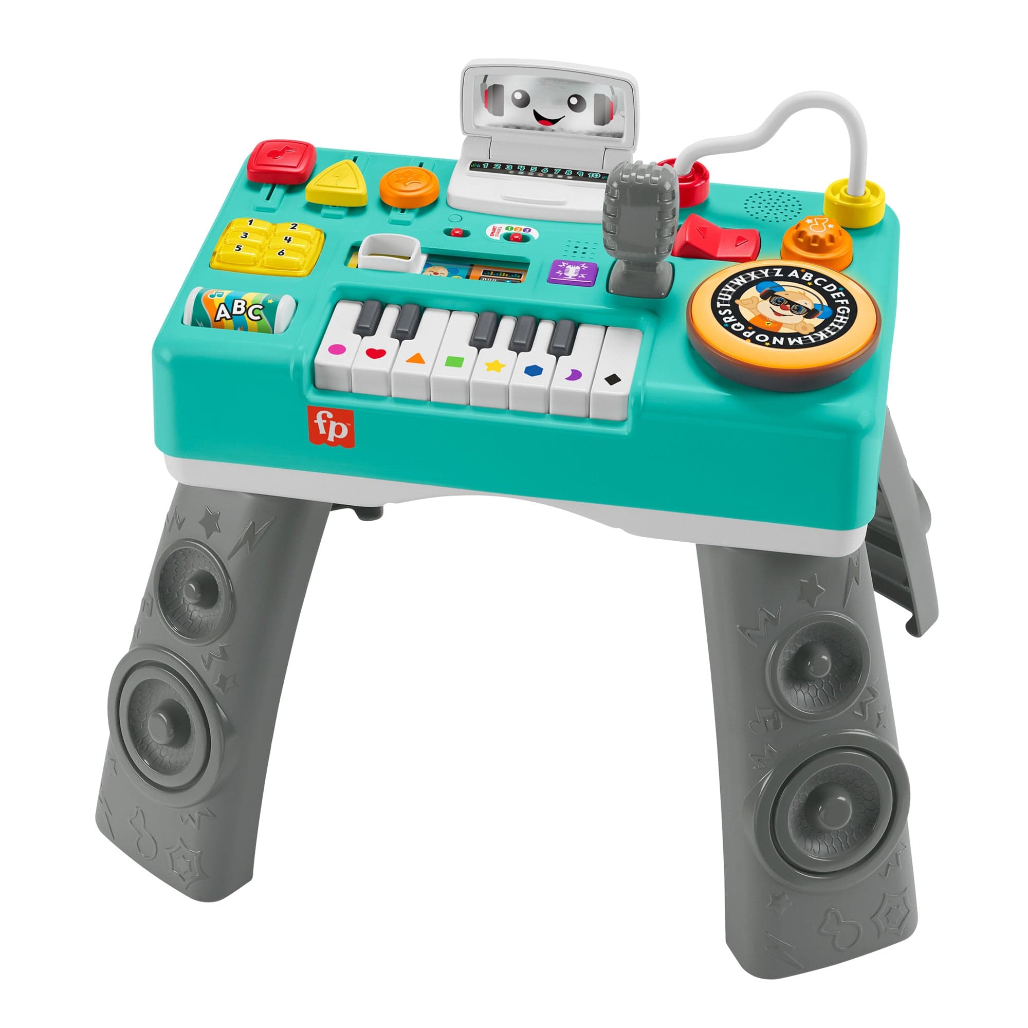 Fisher-Price Aprender e Brincar Brinquedo para Bebês Mesa Musical Aprende Comigo