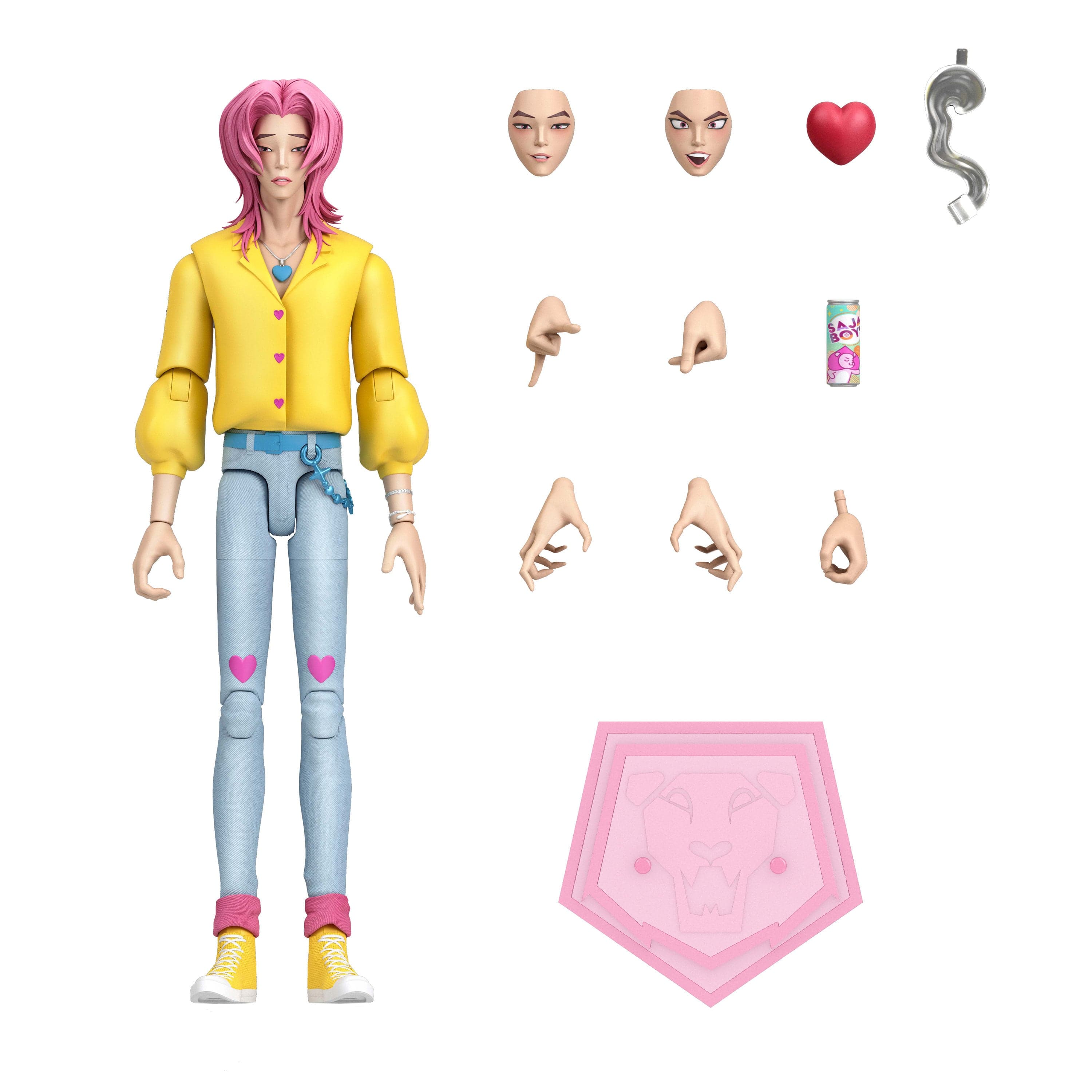 KPop Demon Hunters Saja Boys Romance 6.6-Inch Action Figure, Accessories & Swappable Faces & Hands