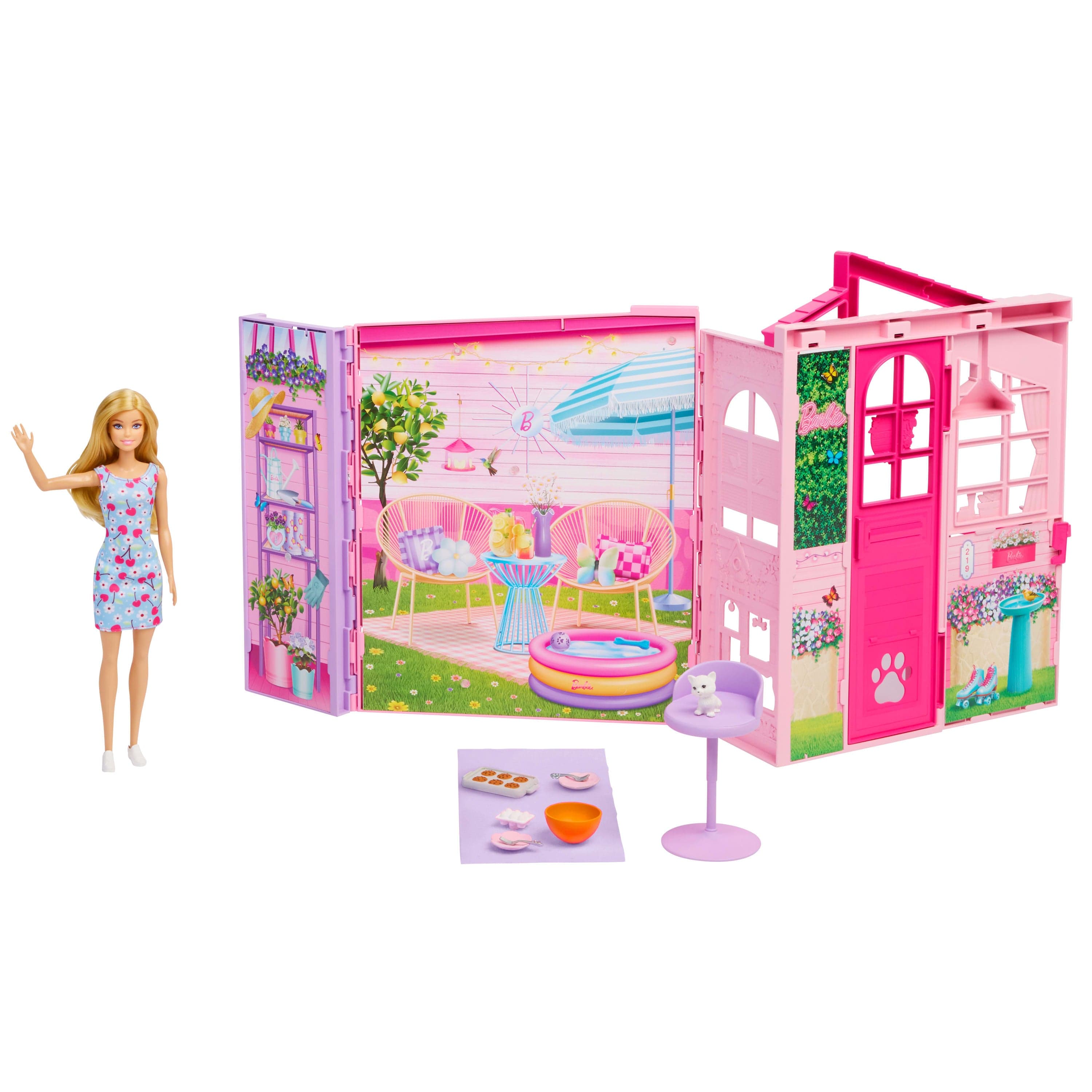Barbie Dream Land Set de Juego Casa Glam Con Muñeca