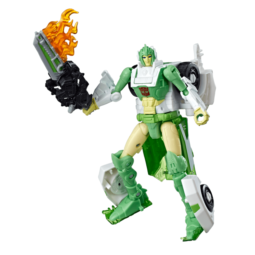 Transformers Generations War for Cybertron: Siege Deluxe Class Autobot Greenlight with Dazzlestrike