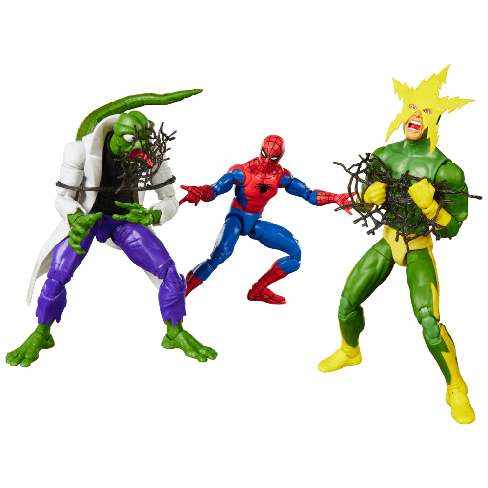 Marvel Legends Series Spider-Man, Marvel's Lizard, & Marvel's Electro