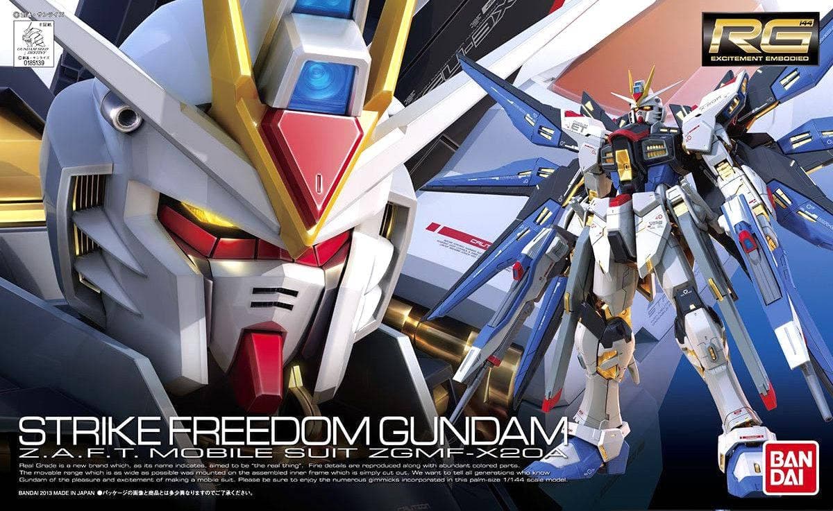 Gambar promosi RG 1/144 ZGMF-X20A Strike Freedom Gundam