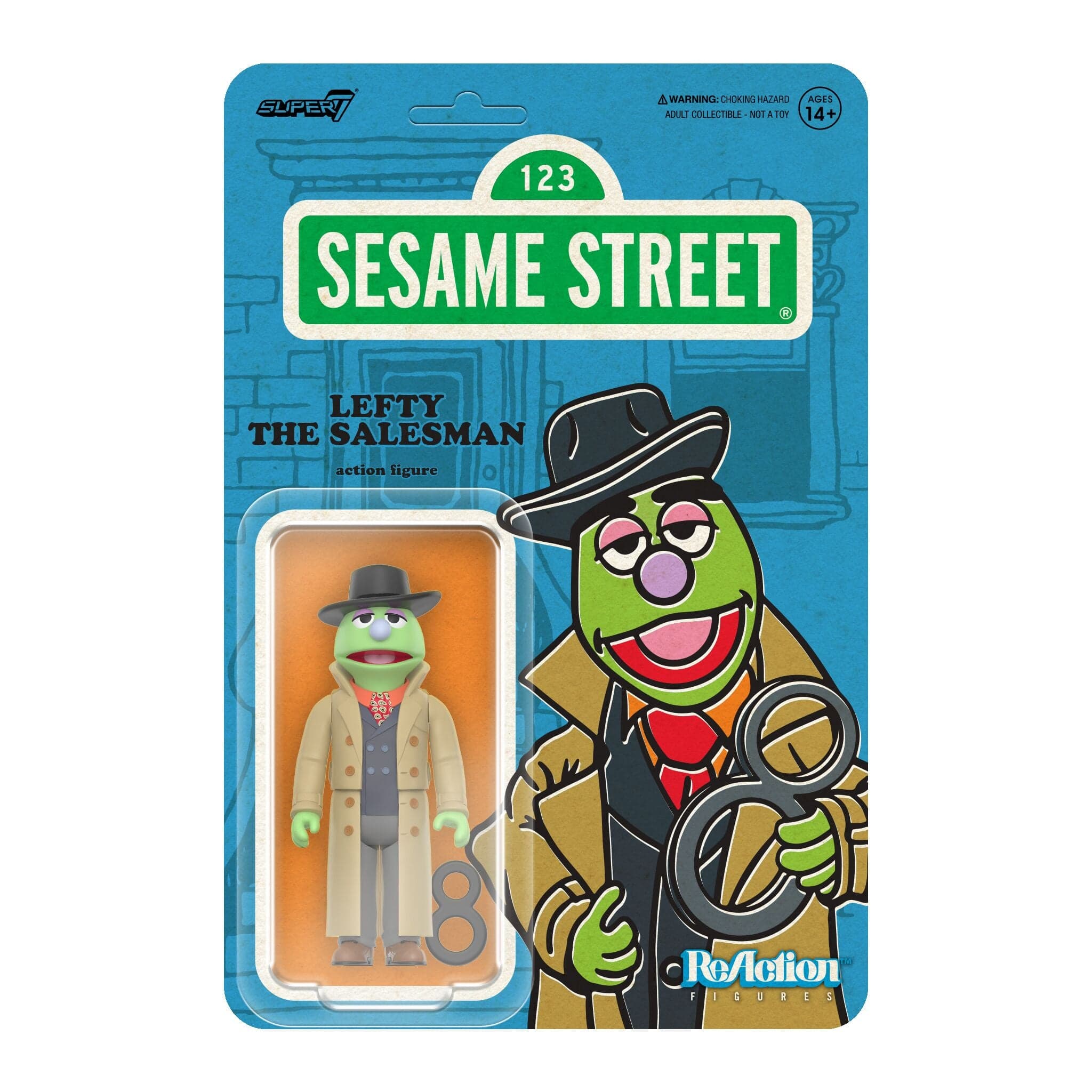 Gambar produk Sesame Street ReAction Figures Wave 02 - Lefty the Salesman
