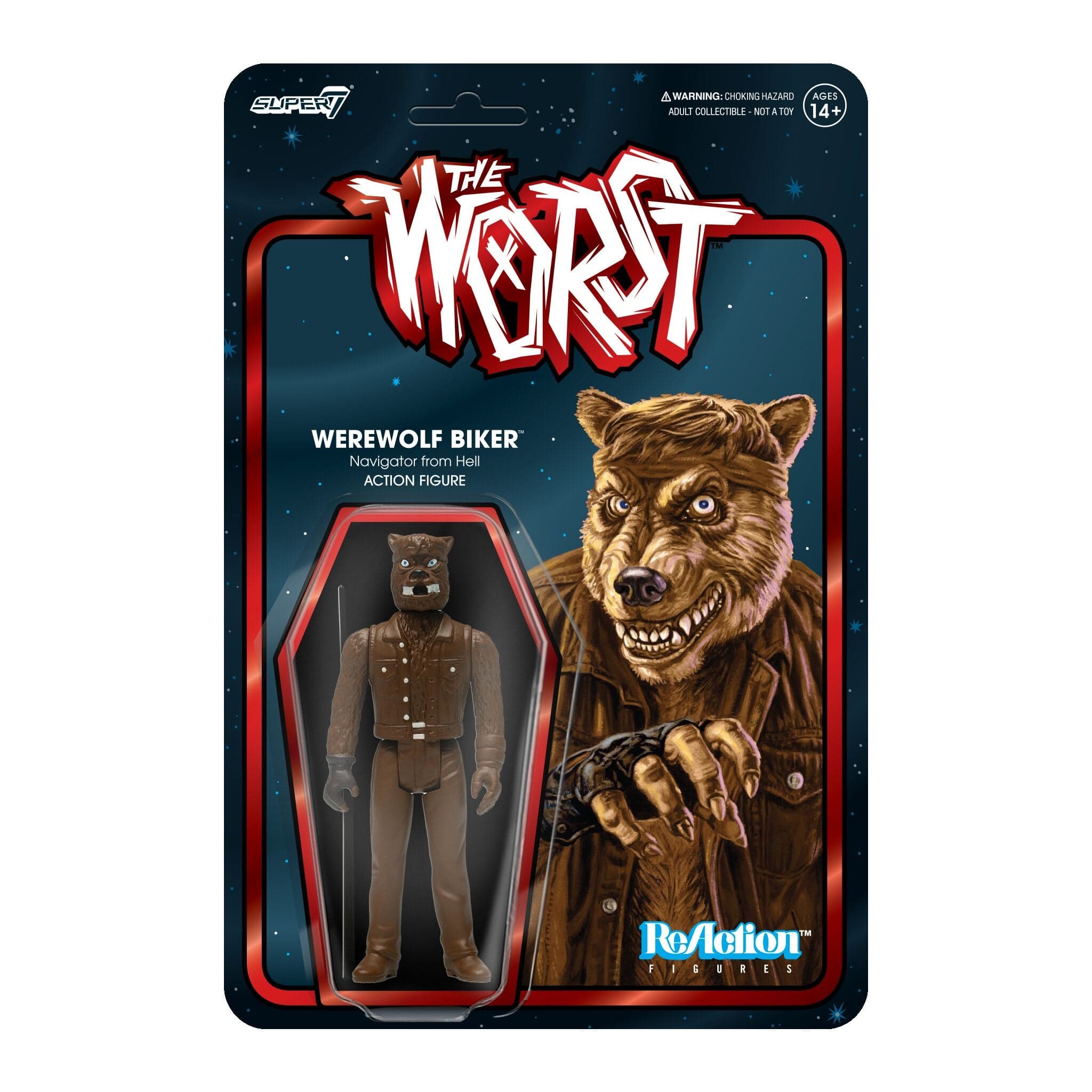 Gambar produk The Worst ReAction Figures Wave 04 (Scum Squad) - Werewolf Biker