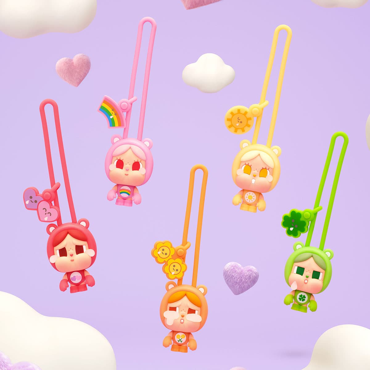 Labubu CRYBABY × Care Bears Mini Light Blind Box