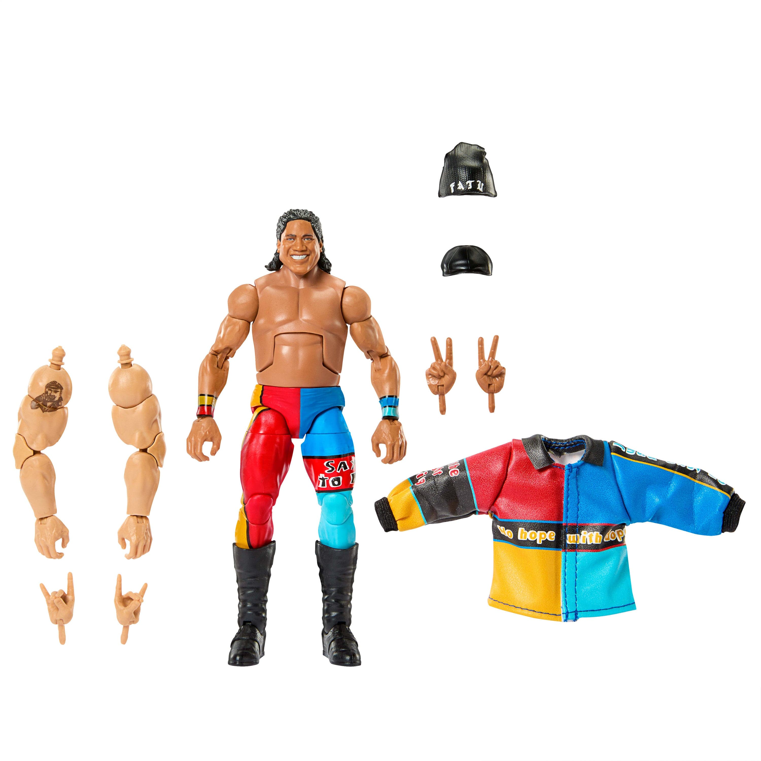 Wwe-Figurine Articulée Élite Fatu Monday Night War-15 Cm