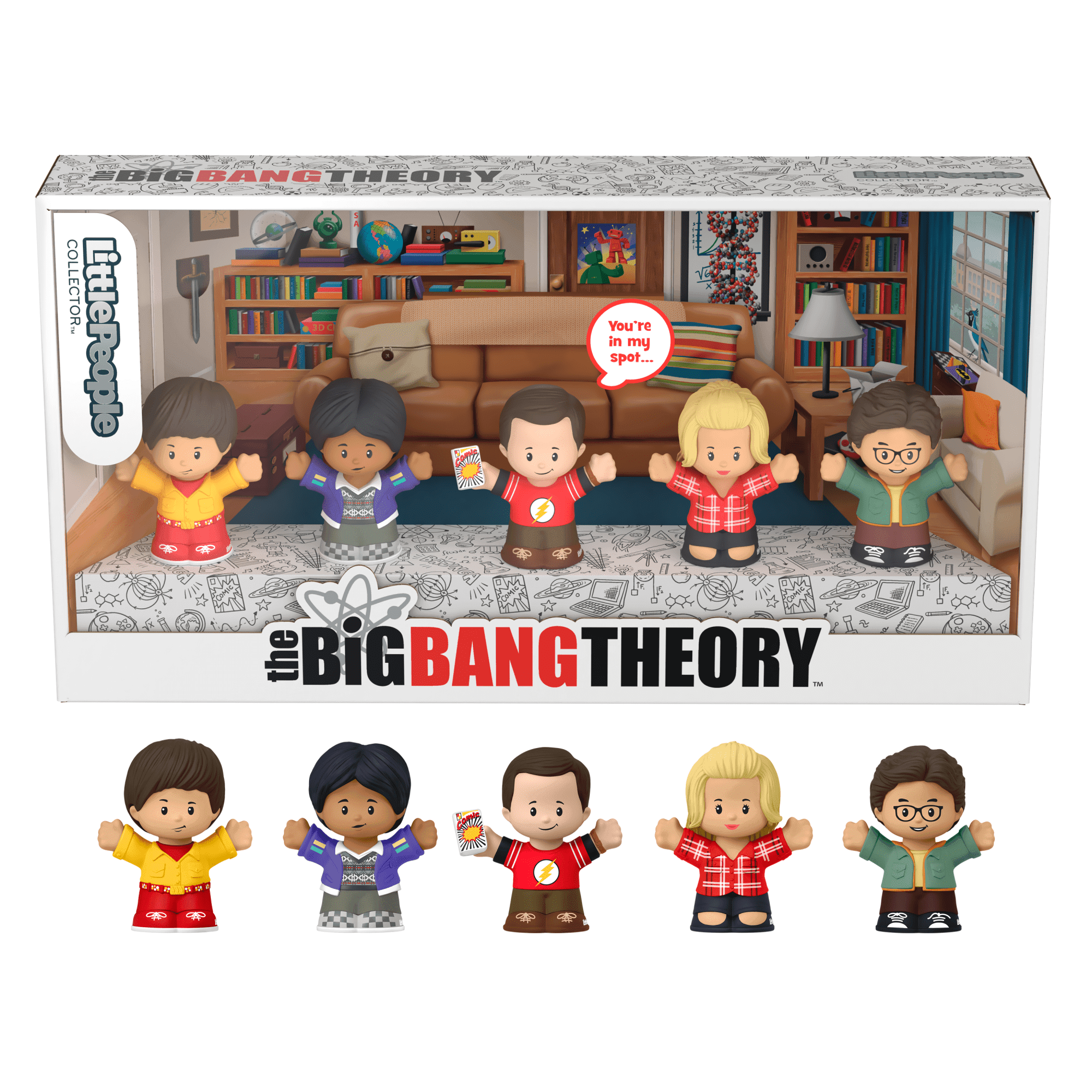 Little People Collector Coffret The Big Bang Theory, 5 Figurines