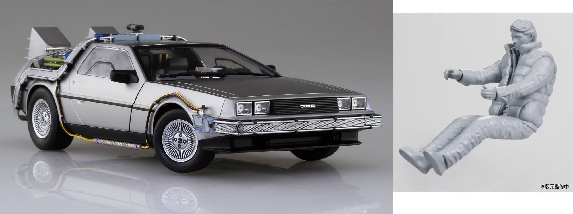 1/24 Time Machine from Back to the Future Part I with Figure