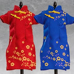 Nendoroid Doll Outfit Set: Chinese Dress (Red/Blue)